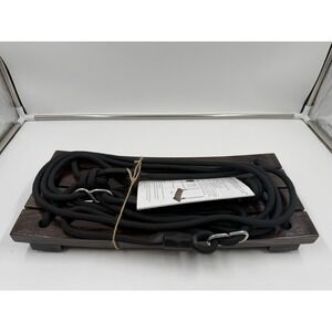 PELLOR Wood Tree Swing Seat, Indoor Outdoor Rope 17.7x7.9x0.6 inch, Chocolate